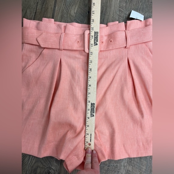 NEW Veronica Beard Ashland Linen Blend Belted Shorts - Picture 8 of 10